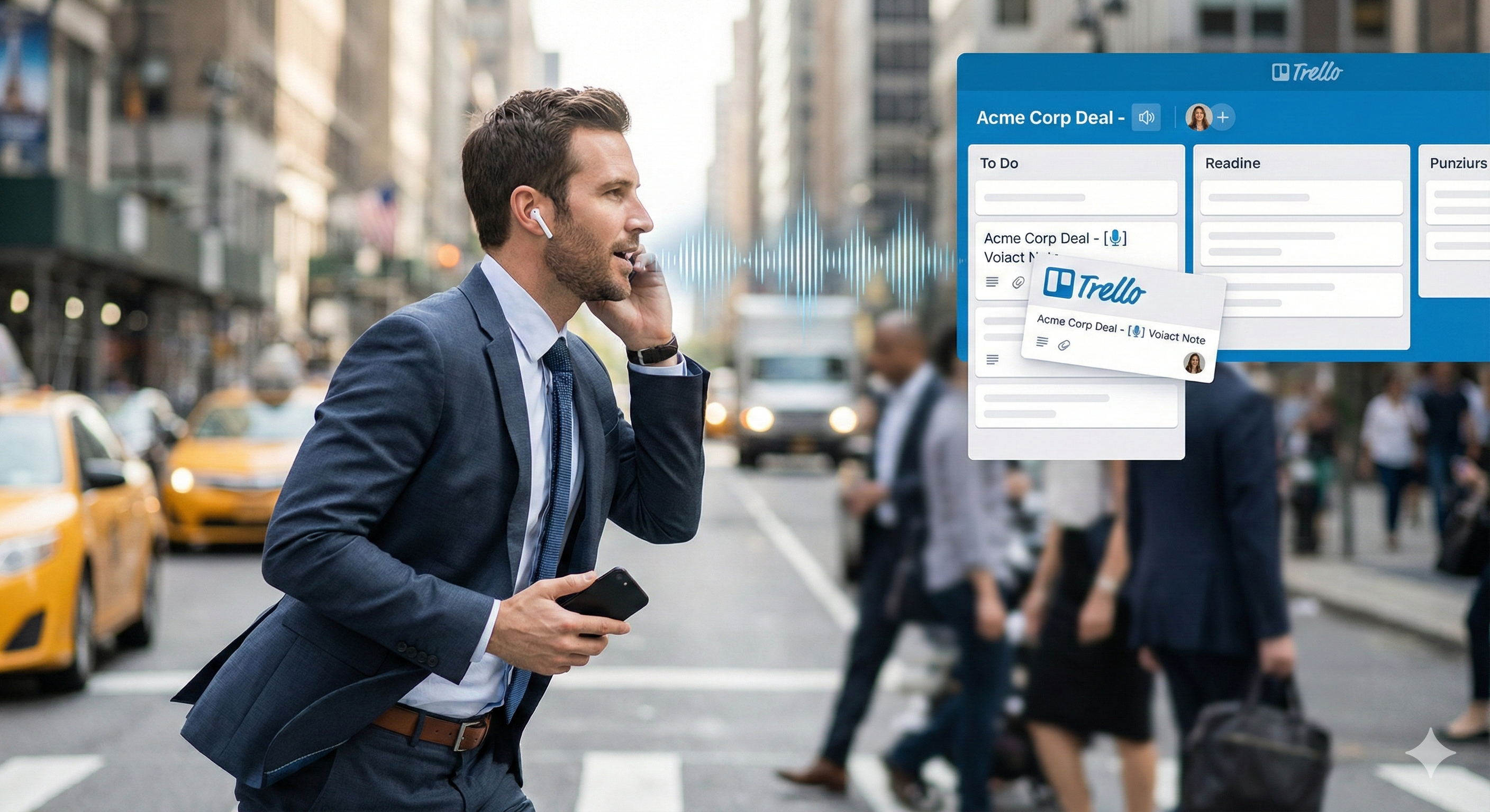 AI assistant creating Trello cards from voice commands